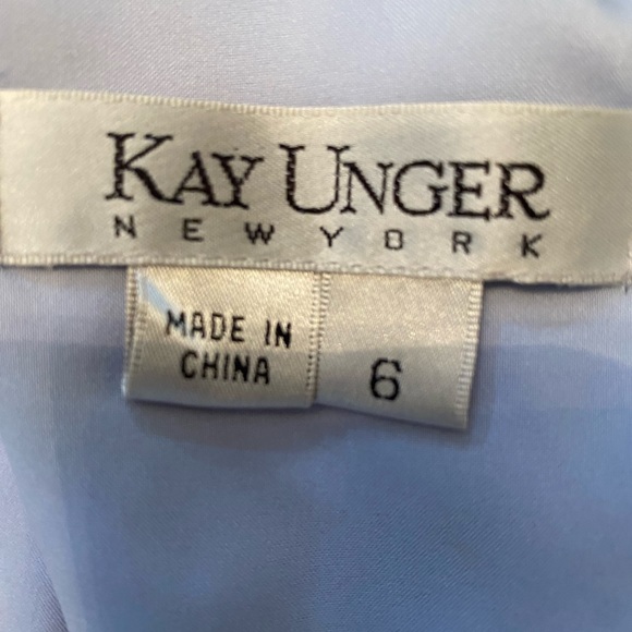 Kay Unger silk dress size 6 lined excellent condition - Picture 6 of 8